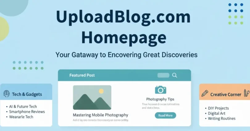 uploadblog.com homepage